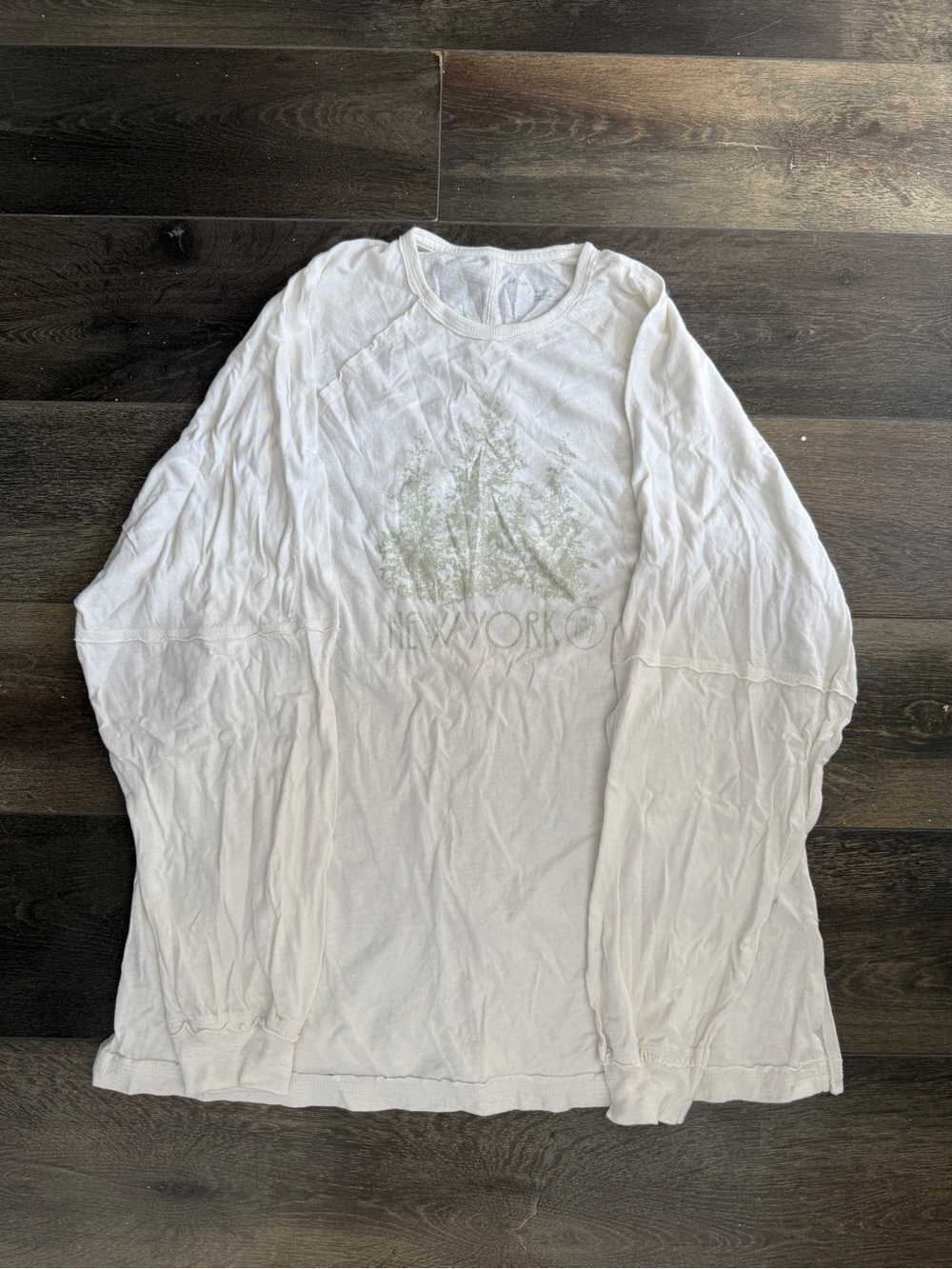 Aerie Oversized Long-Sleeve Graphic Tee with New York Print